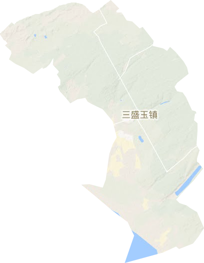 三盛玉镇地形图
