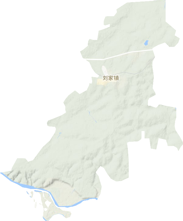 刘家镇地形图
