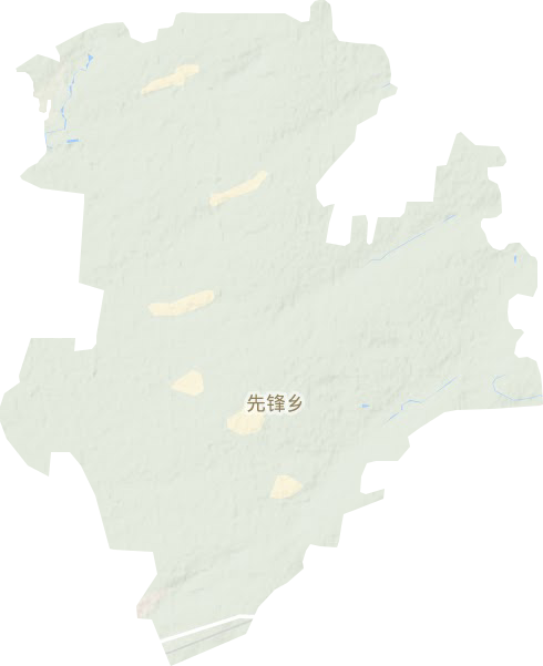 先峰乡地形图