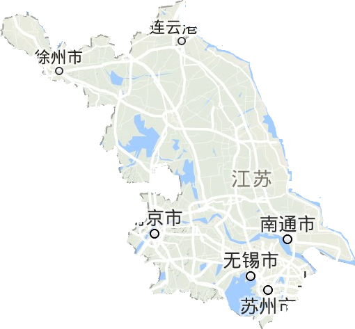 江苏省地形图