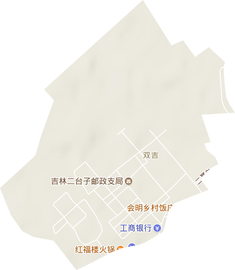 双吉街道地形图