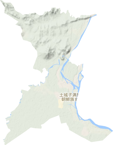 土城子满族朝鲜族乡地形图