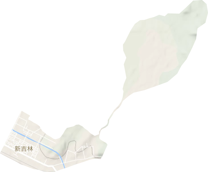 新吉林街道地形图