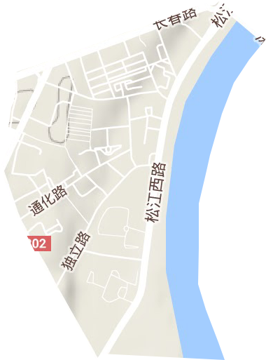 临江街道地形图