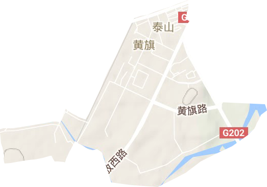 黄旗屯街道地形图