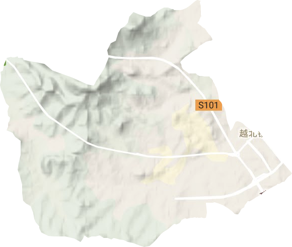 越北镇地形图