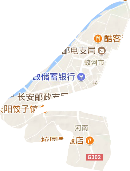 民主街道地形图