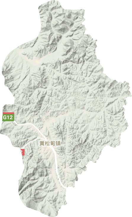 黄松甸镇地形图