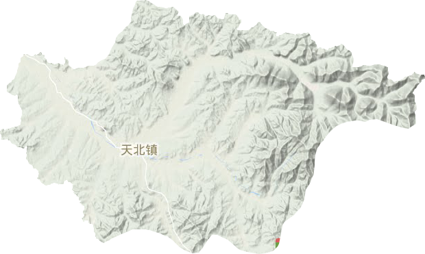 天北镇地形图