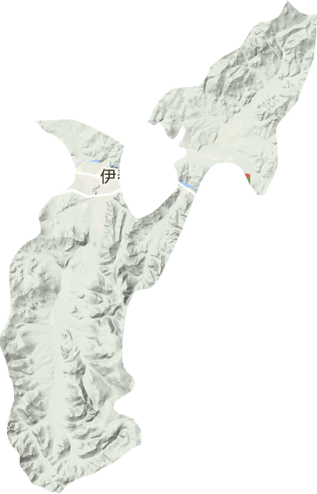乌马河区地形图