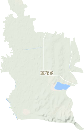 莲花乡地形图