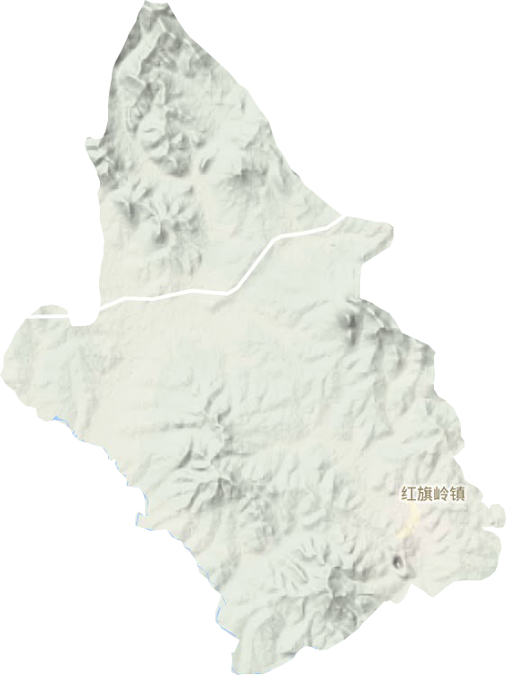 红旗岭镇地形图