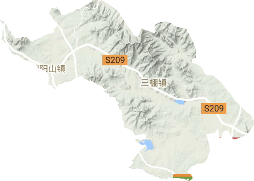 朝阳山镇地形图