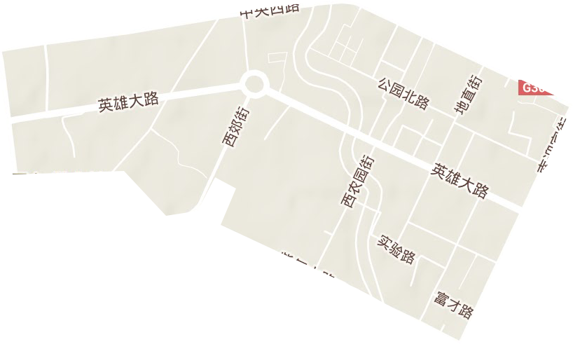 地直街道地形图