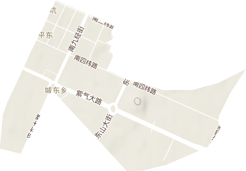 平东街道地形图