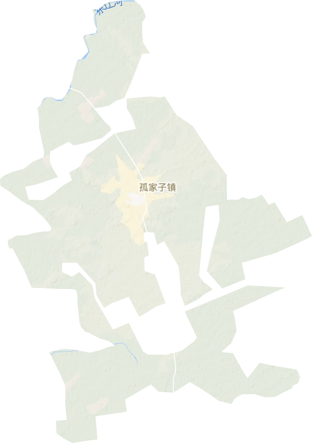 孤家子镇（四平辽河农垦管理区）地形图