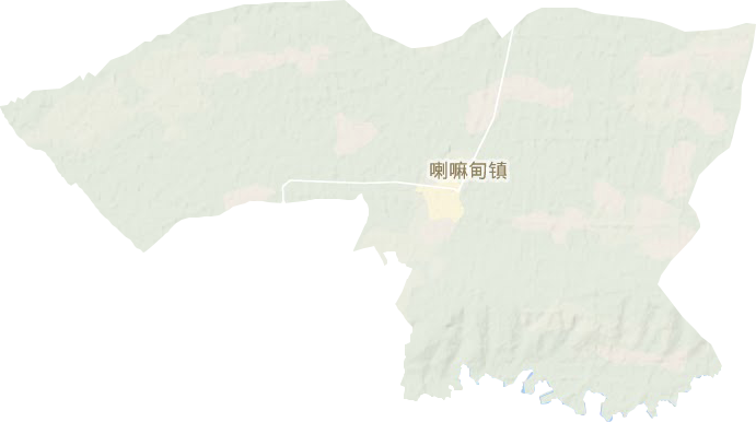 喇嘛甸镇地形图