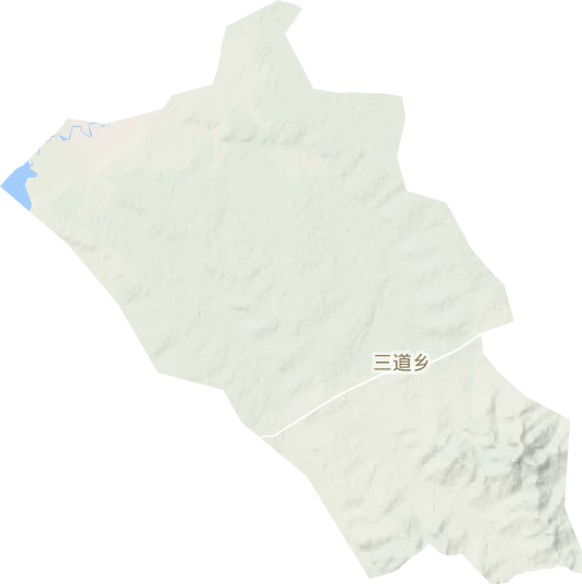三道乡地形图