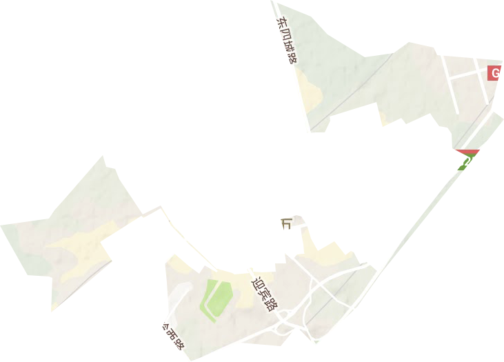 苇子沟街道地形图