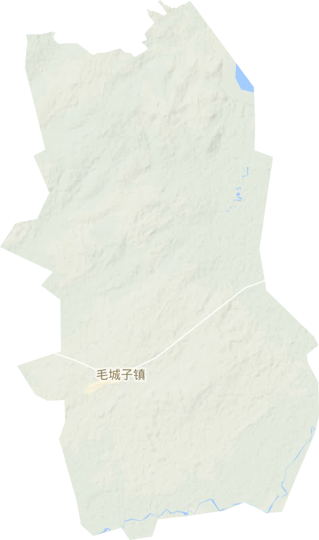 毛城子镇地形图