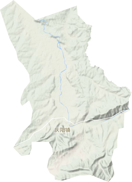 庆阳镇地形图
