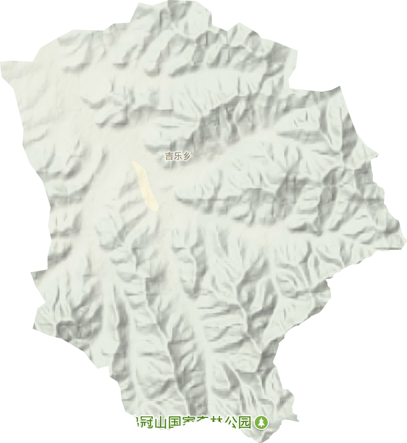 吉乐乡地形图