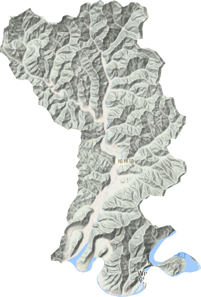 榆林镇地形图
