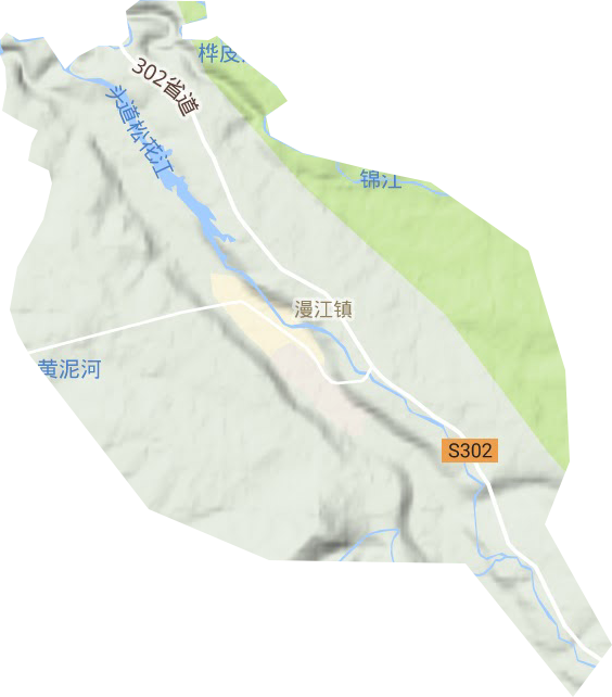 长白山保护开发区管委会池南区（特殊乡镇）地形图