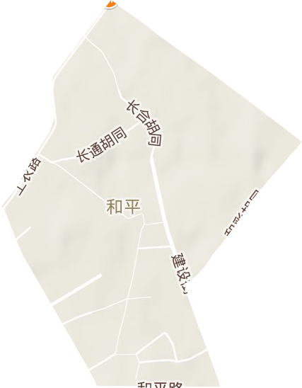 和平街道地形图