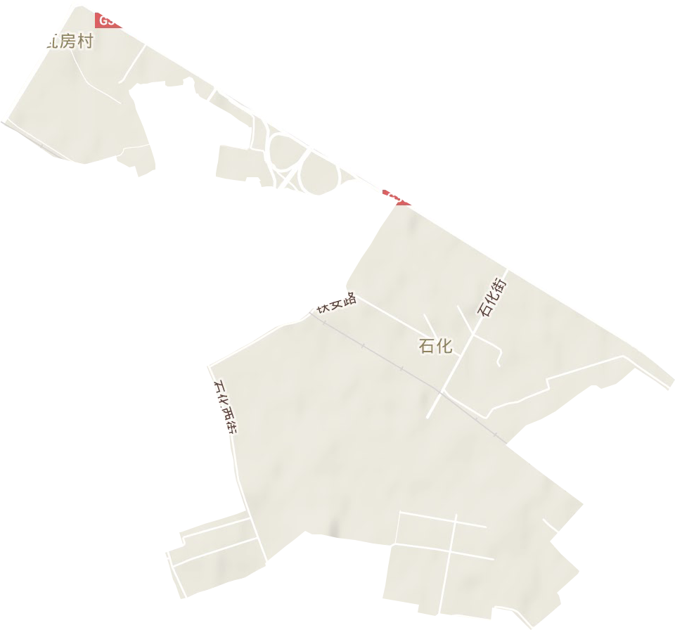 石化街道地形图