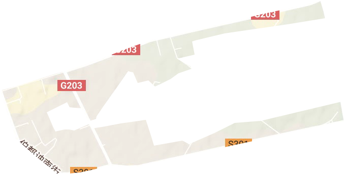 伯都讷街道地形图