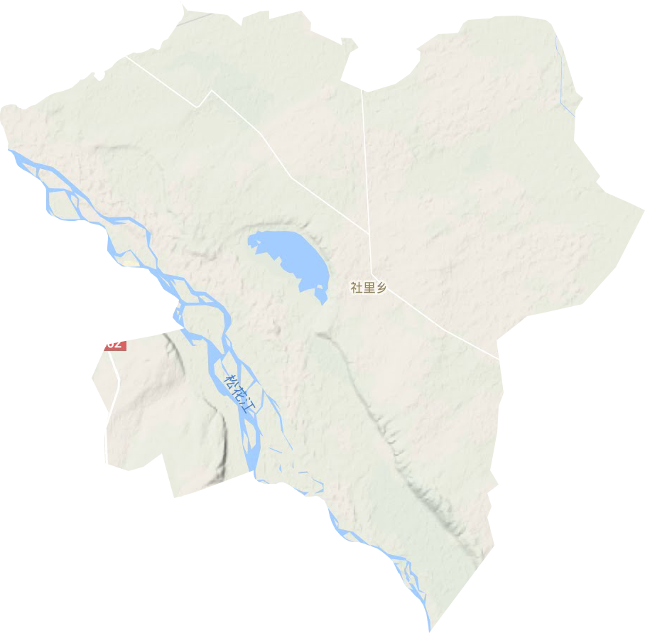 哈达山镇地形图