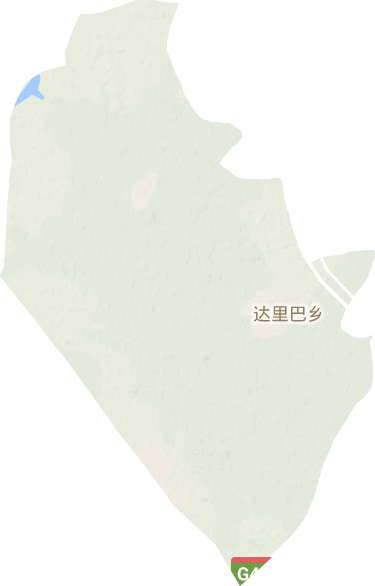 达里巴乡地形图