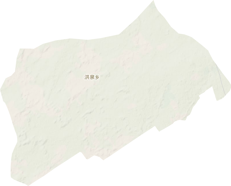 洪泉乡地形图