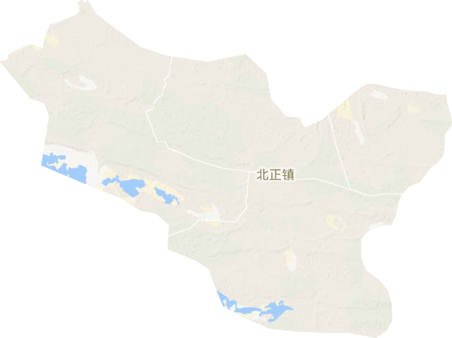 北正镇地形图