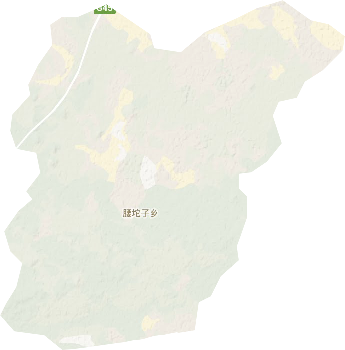 腰坨子乡地形图