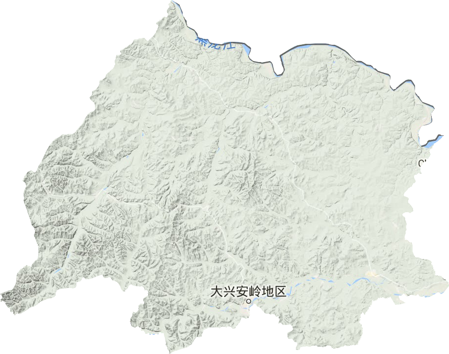 塔河县地形图