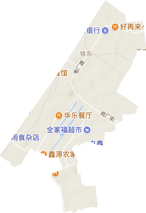 铁东街道地形图