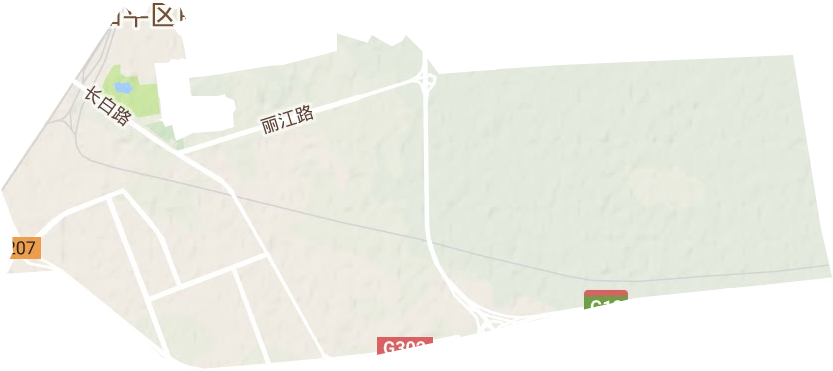 城南街道办事处（工业园区）地形图