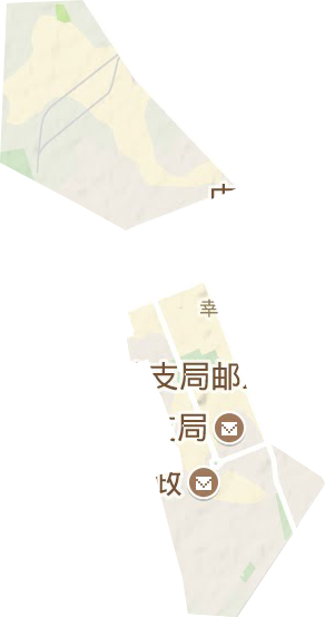 幸福街道办事处（白城经济开发区）地形图