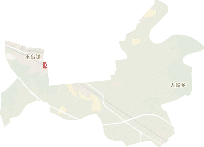 平台镇地形图