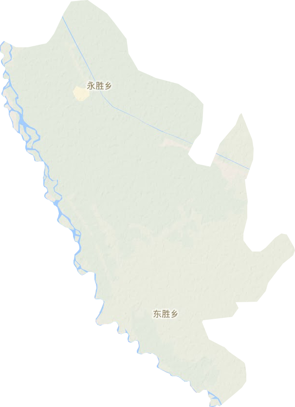 东胜乡地形图