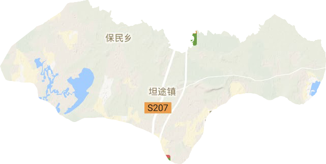 坦途镇地形图