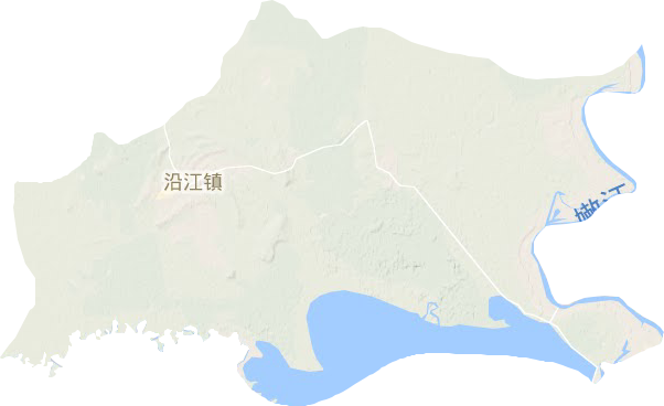 沿江镇地形图