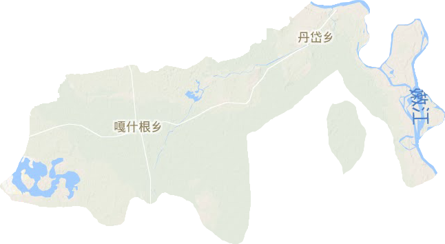 嘎什根乡地形图