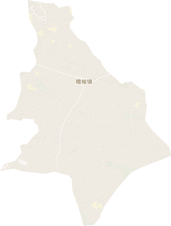 瞻榆镇地形图