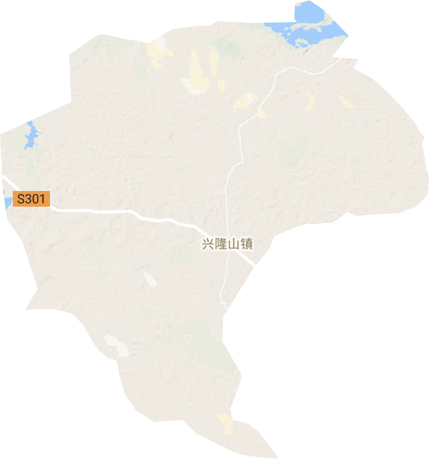 兴隆山镇地形图