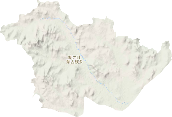 胡力吐蒙古族乡地形图