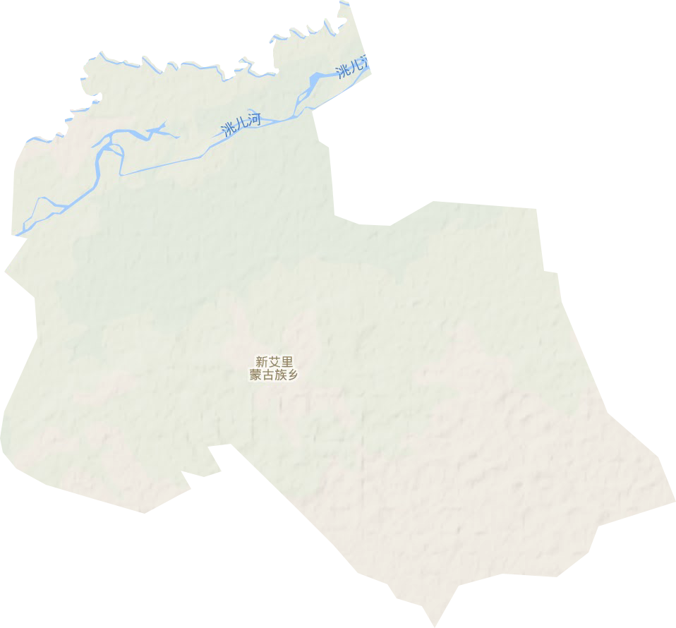新艾里蒙古族乡地形图