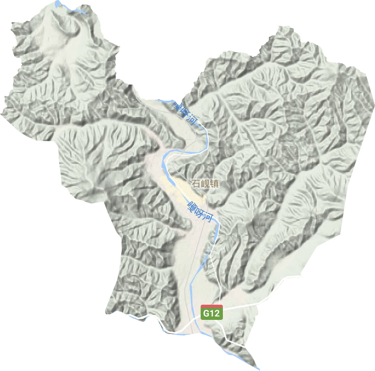 石岘镇地形图